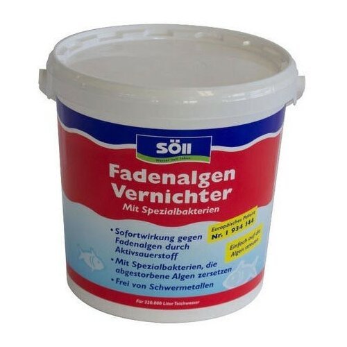 Против нитевидных водорослей Soll FadenalgenVernichter 5kg. на 160.000 литров