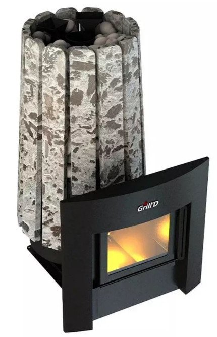 Дровяная печь 25 кВт Grill'D Cometa Vega 180 Window, Stone Pro