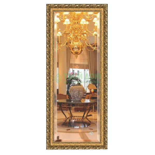 Зеркало с фацетом в багетной раме Evoform виньетка бронзовая 85 мм 65х155 см