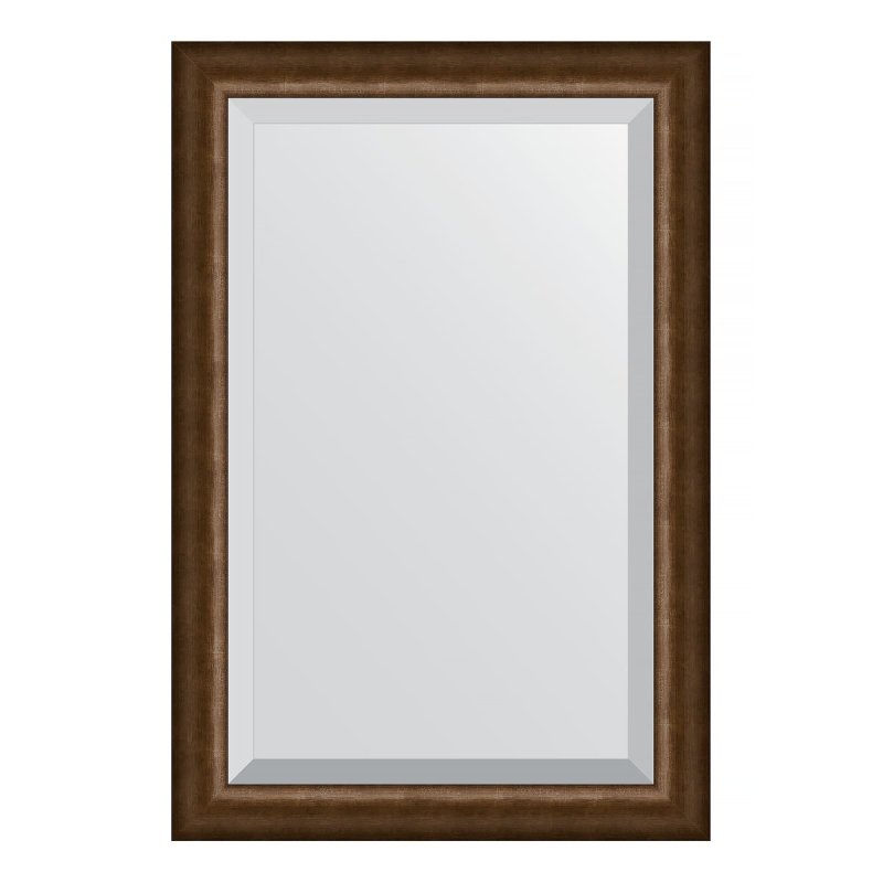 Зеркало с фацетом в багетной раме Evoform состаренная бронза 66 мм 62х92 см