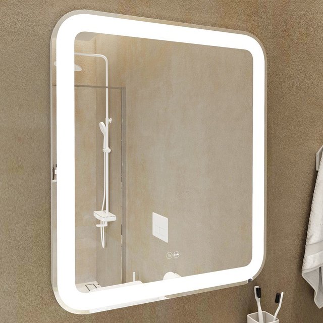 зеркало для ванной IDDIS Edifice 60х70см LED-подсветка антизапотевание сенсор диммер