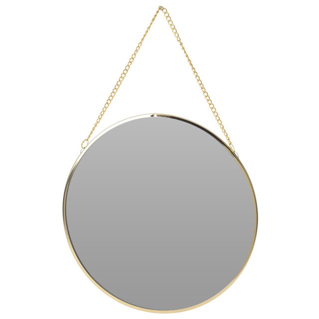 зеркало подвесное KOOPMAN D200мм стекло/металл золото