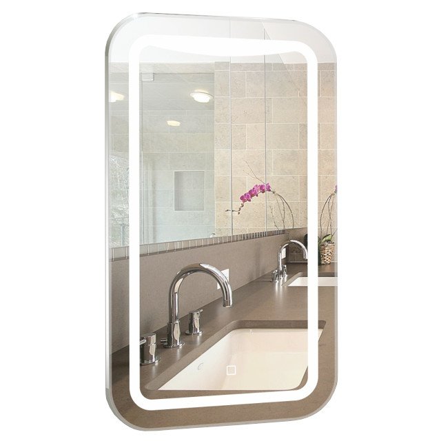зеркало для ванной Турин 40х70см LED сенсор диммер