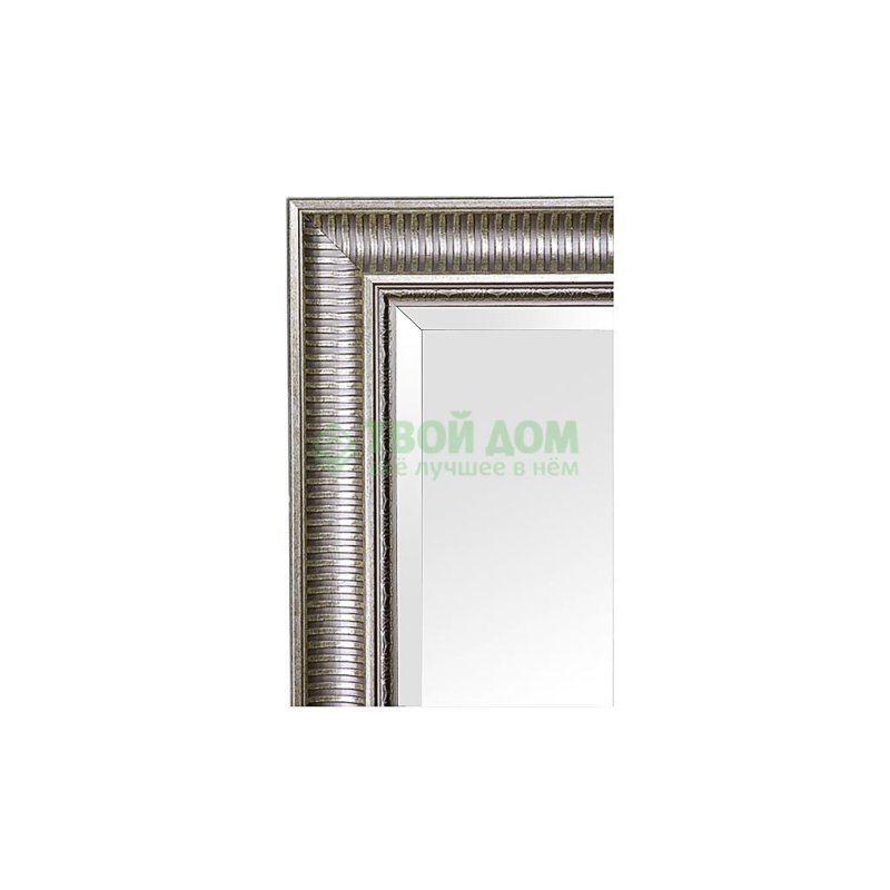 Зеркало с фацетом в багетной раме Evoform серебряный акведук 93 мм 57х87 см
