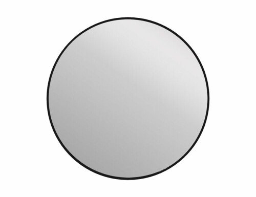 Зеркало Cersanit ECLIPSE smart 90x90 с подсветкой круглое черная рамка (64148)