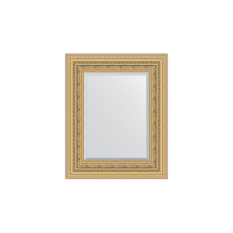 Зеркало с фацетом в багетной раме Evoform сусальное золото 80 мм 45х55 см