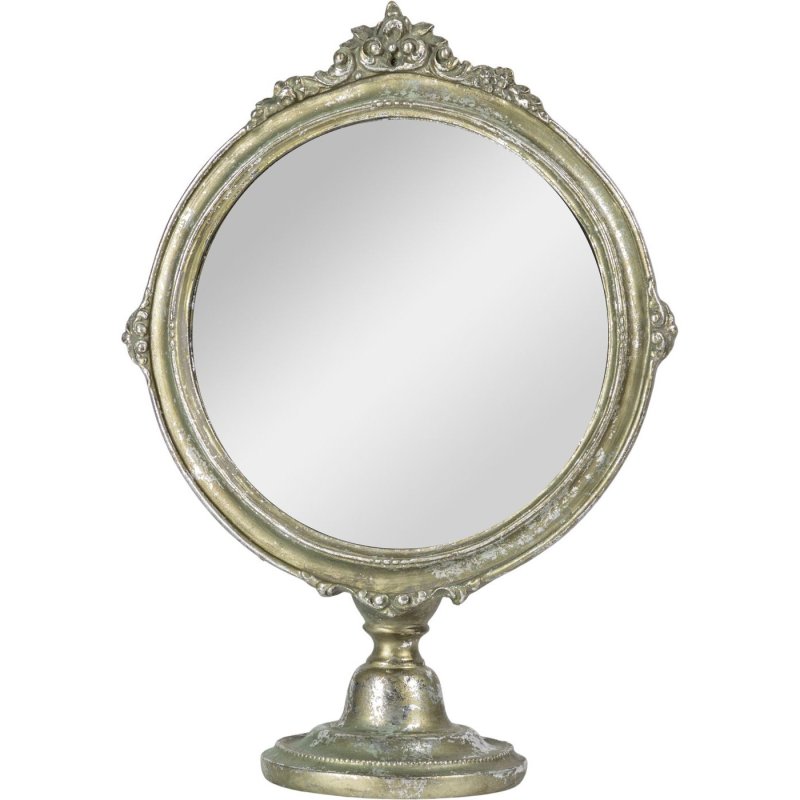 Зеркало настольное Glasar серебристое 23х12х32 см