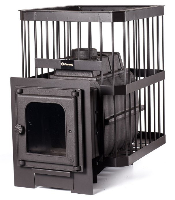 Дровяная печь 15 кВт Fireway ПароВар 18 сетка-прут (302)