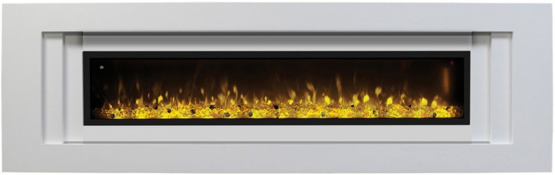 Линейный электрокамин Real-Flame Stockholm 60 WT-P591/WT-P511 с очагом Manhattan 1560