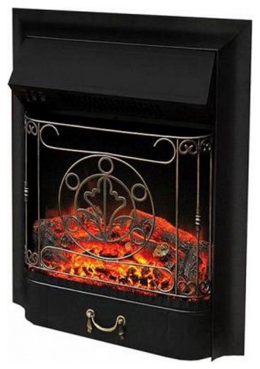 Каминокомплект Royal Flame Dublin арочный сланец с очагом Majestic Black (венге) (64879239)