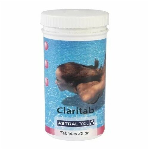Кларитаб, 2 упаковки в 1 штуке AstralPool, в таблетках по 20 гр, концентрированный, 0,2 кг, (флокулянт)