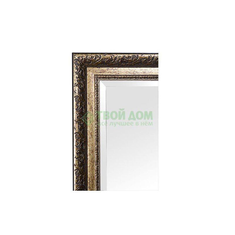 Зеркало с фацетом в багетной раме Evoform виньетка бронзовая 85 мм 55х115 см