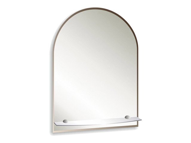 зеркало для ванной Аркада Люкс 40х60 см с полкой фацетом 10 мм